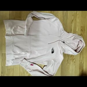 Pale pink Northface Hoodie